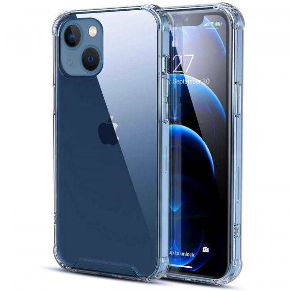 Safers Rugged TPU für Apple iPhone 13 Mini Schutzhülle Anti Shock Handy Case Transparent Cover
