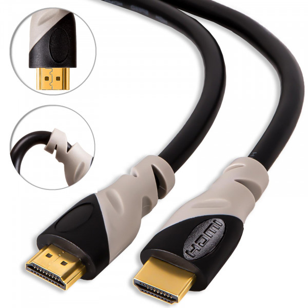 Safers HDMI 2.0 Kabel Schwarz