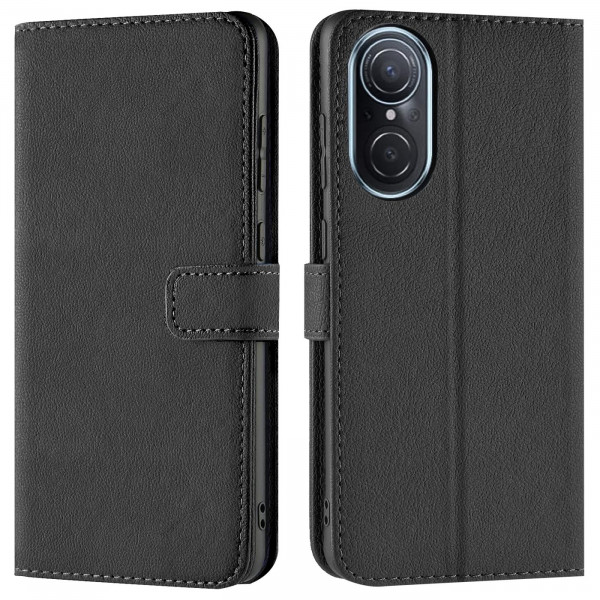 Safers Basic Wallet für Huawei Nova 9 SE Hülle Bookstyle Klapphülle Handy Schutz Tasche