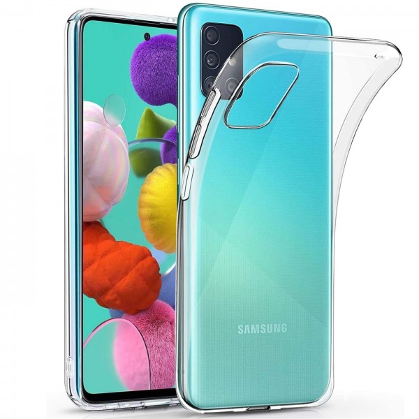 Safers Zero Case für Samsung Galaxy A71 Hülle Transparent Slim Cover Clear Schutzhülle