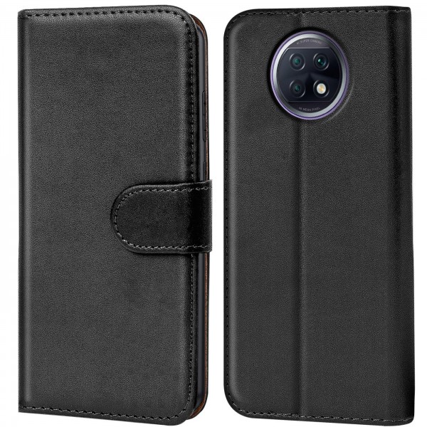 Safers Basic Wallet für Xiaomi Redmi Note 9T Hülle Bookstyle Klapphülle Handy Schutz Tasche