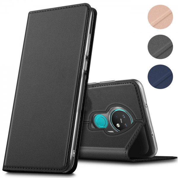 Safers Electro Flip für Nokia 7.2 Hülle Magnet Case Handy Tasche Klapphülle