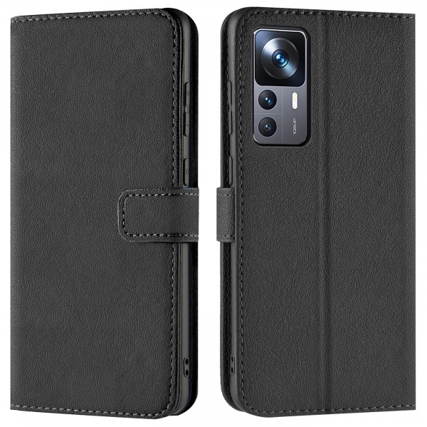 Safers Basic Wallet für Xiaomi 12T / 12T Pro Hülle Bookstyle Klapphülle Handy Schutz Tasche