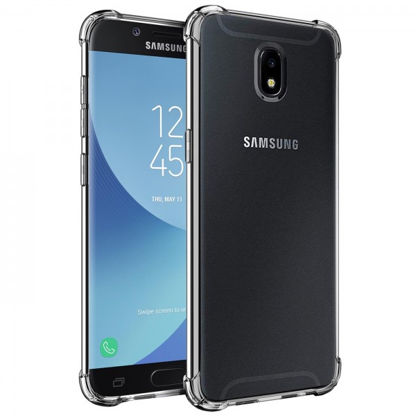 Safers Rugged TPU für Samsung Galaxy J3 2017 Schutzhülle Anti Shock Handy Case Transparent