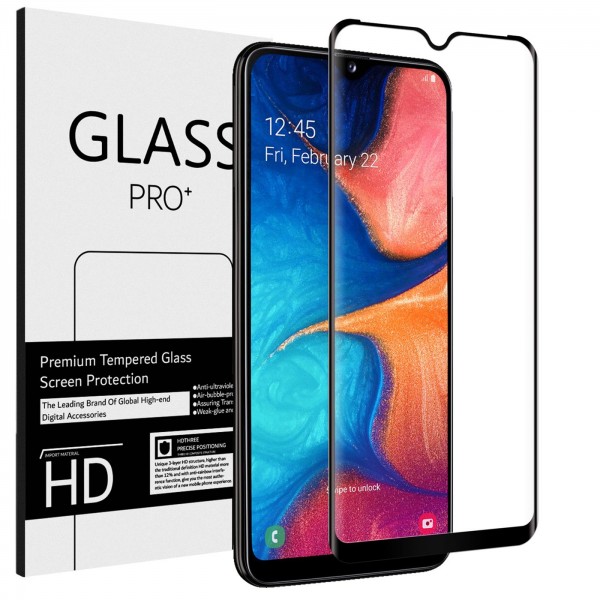 Safers Full Screen Panzerglas für Samsung Galaxy A41 Schutzfolie Glas Vollbild
