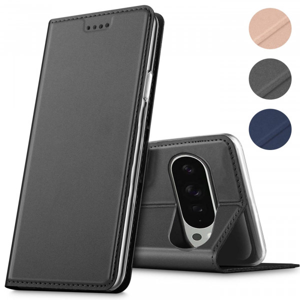 Safers Electro Flip für Google Pixel 9 Pro XL Hülle Magnet Case Handy Tasche Klapphülle