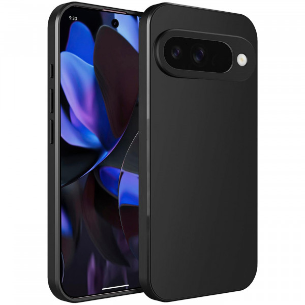 Safers Classic TPU für Google Pixel 9 Schutzhülle Hülle Schwarz Handy Case