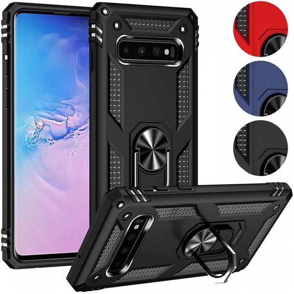 Safers Armor Case für Samsung Galaxy S10e Hülle mit Magnet Ringhalterung robuste Schutzhülle