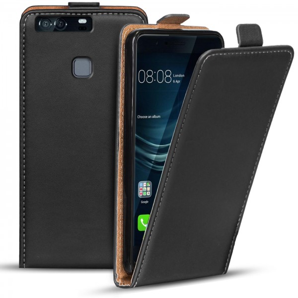 Safers Flipcase für Huawei P9 Hülle Klapphülle Cover klassische Handy Schutzhülle