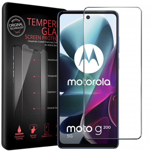 2x Panzerglas für Motorola Moto G200 5G Glas Folie Schutzfolie