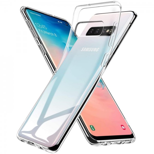Safers Zero Case für Samsung Galaxy S10 Plus Hülle Transparent Slim Cover Clear Schutzhülle