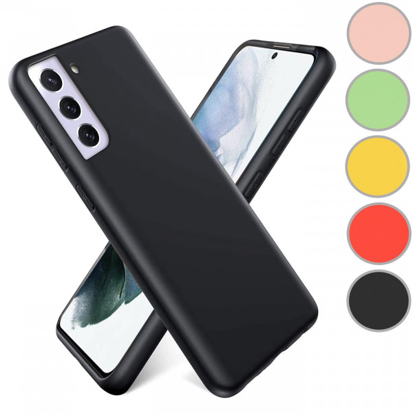 Safers Color TPU für Samsung Galaxy S22 Plus Hülle Soft Silikon Case mit innenliegendem Stoffbezug