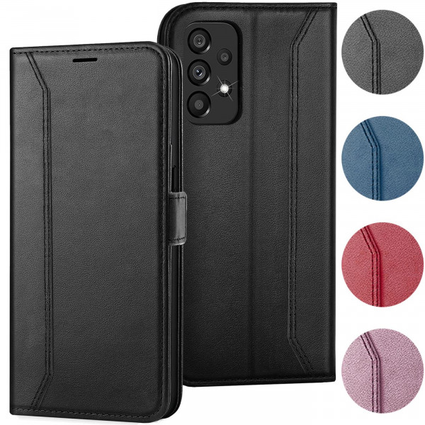 Nathy Wallet für Samsung Galaxy A33 5G Hülle Flip Case mit Kartenfächer Premium Schutzhülle