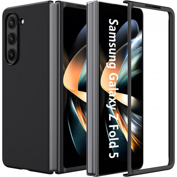 Safers Classic TPU für Samsung Galaxy Z Fold 5 Schutzhülle Hülle Schwarz Handy Case