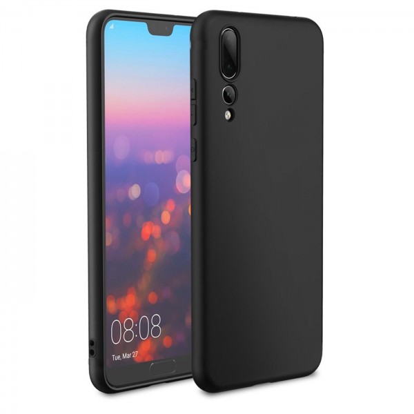 Safers Classic TPU für Huawei P20 Pro Schutzhülle Hülle Schwarz Handy Case