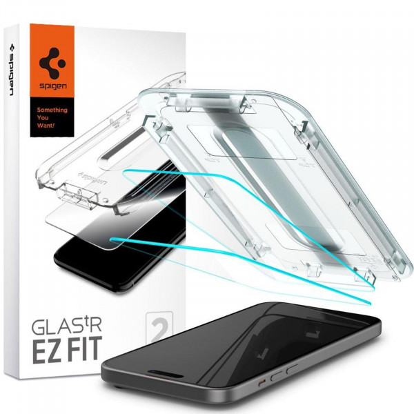 Spigen 2in1 Glasfolien Set für Apple iPhone 15 Plus