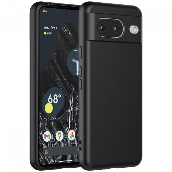 Safers Classic TPU für Pixel 8 Schutzhülle Hülle Schwarz Handy Case