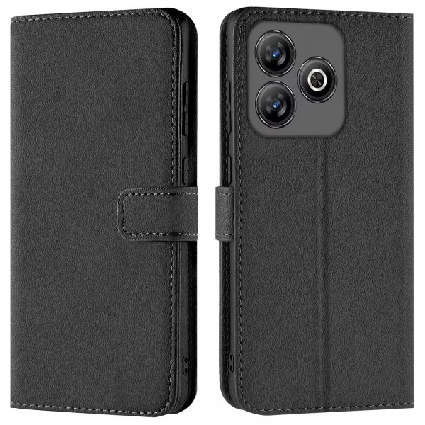 Safers Basic Wallet für ZTE Blade A75 Hülle Bookstyle Klapphülle Handy Schutz Tasche