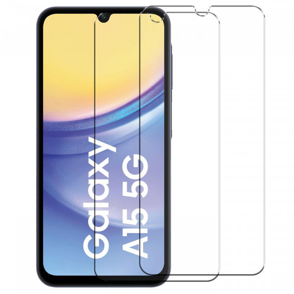 2x Panzerglas für Samsung Galaxy A15 4G/5G Glas Folie Schutzfolie