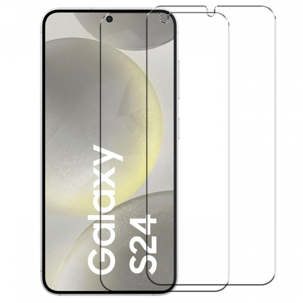 2x Panzerglas für Samsung Galaxy S24 FE Glas Folie Schutzfolie