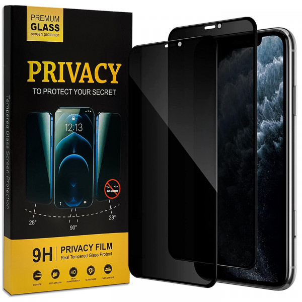 Safers Privacy Schutzfolie für iPhone 11 Pro Max Glas Sichtschutz Glasfolie 2 Stück