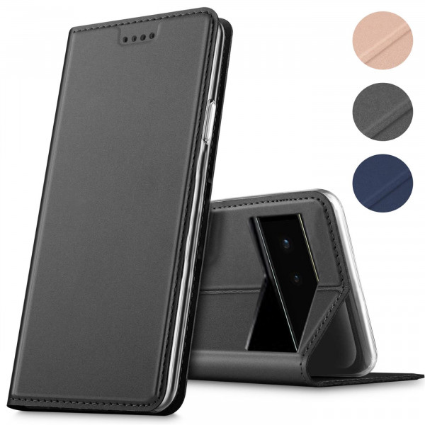 Safers Electro Flip für Google Pixel 6 Pro Hülle Magnet Case Handy Tasche Klapphülle