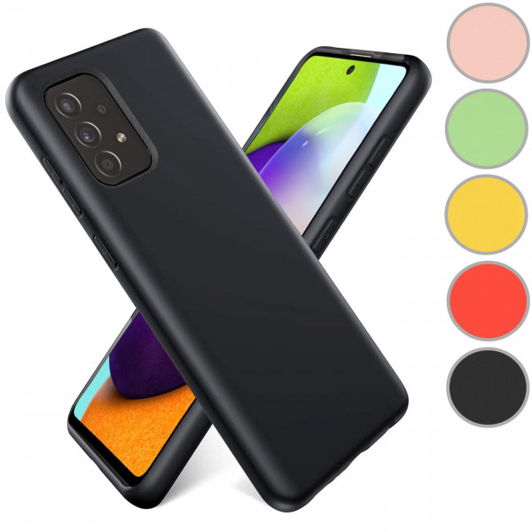 Safers Color TPU für Samsung Galaxy A33 5G Hülle Soft Silikon Case mit innenliegendem Stoffbezug