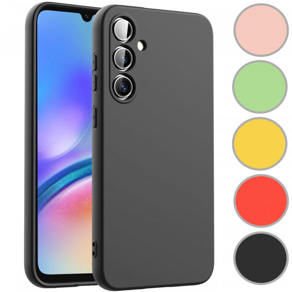 Safers Color TPU für Samsung Galaxy A05s Hülle Soft Silikon Case mit innenliegendem Stoffbezug