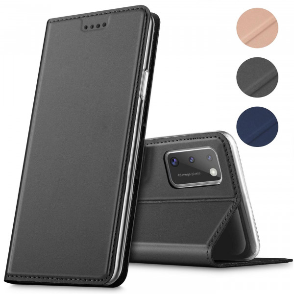 Safers Electro Flip für Samsung Galaxy A03s Hülle Magnet Case Handy Tasche Klapphülle