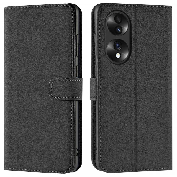 Safers Basic Wallet für Honor 70 Hülle Bookstyle Klapphülle Handy Schutz Tasche