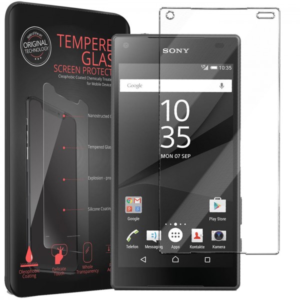 Safers Panzerglas für Sony Xperia Z5 Compact Glas Folie Schutzfolie