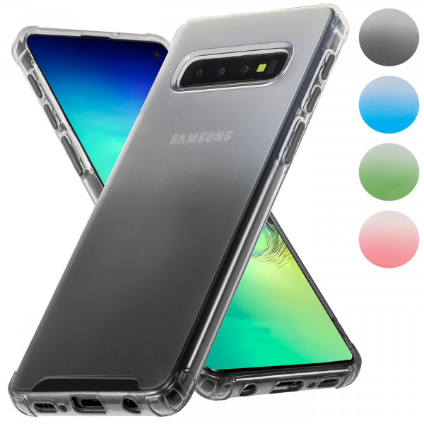 Safers Twilight Hülle für Samsung Galaxy S10 Plus Farbverlauf Schutzhülle mit Kameraschutz