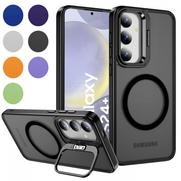 Safers MagSafe Case für Samsung Galaxy S24 Plus Hybrid Hülle extrem robust mit Magnetring