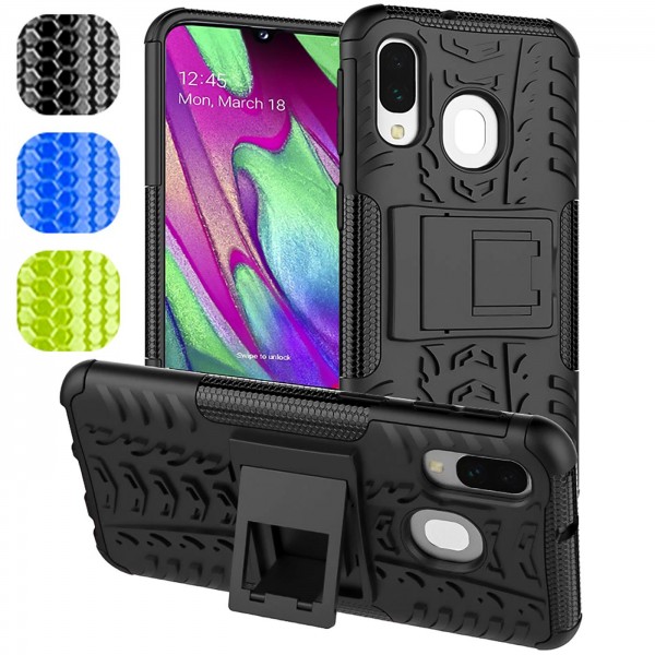 Safers Outdoor Hülle für Samsung Galaxy A40 Case Hybrid Armor Cover Schutzhülle