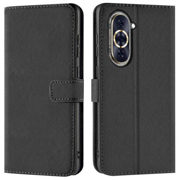 Safers Basic Wallet für Huawei Nova 10 Pro Hülle Bookstyle Klapphülle Handy Schutz Tasche
