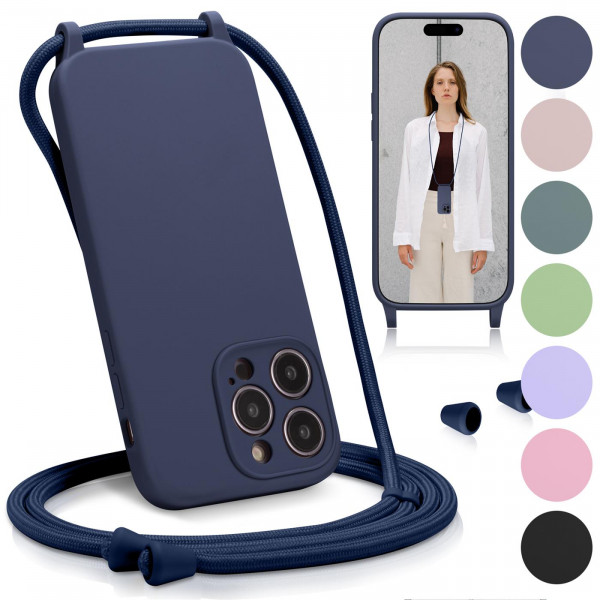 Safers Colour Connect für iPhone 14 Pro Max Hülle mit Band Case Handykette