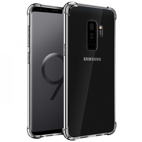 Safers Rugged TPU für Samsung Galaxy S9 Plus Schutzhülle Anti Shock Handy Case Transparent