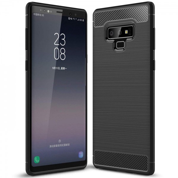 Safers Carbon Hülle für Samsung Galaxy Note 9 Schutzhülle Handy Case Cover