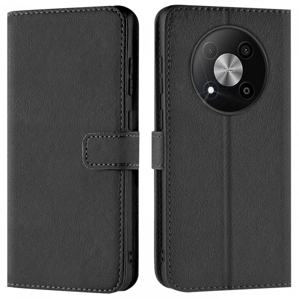 Safers Basic Wallet für ZTE Blade A73 5G Hülle Bookstyle Klapphülle Handy Schutz Tasche