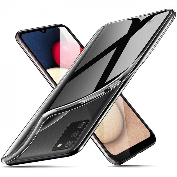 Safers Zero Case für Samsung Galaxy A02s Hülle Transparent Slim Cover Clear Schutzhülle