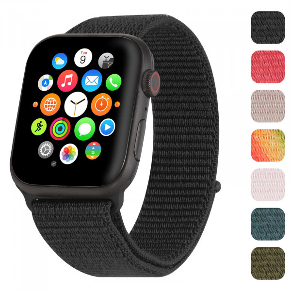 Uhrenarmband Nylon für die Apple Watch 1 bis 9 und SE - 38/40/41 mm Gehäuse