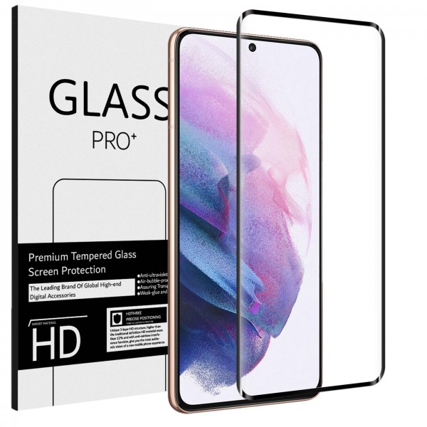 Safers Full Screen Panzerglas für Samsung Galaxy S21 Schutzfolie Glas Vollbild