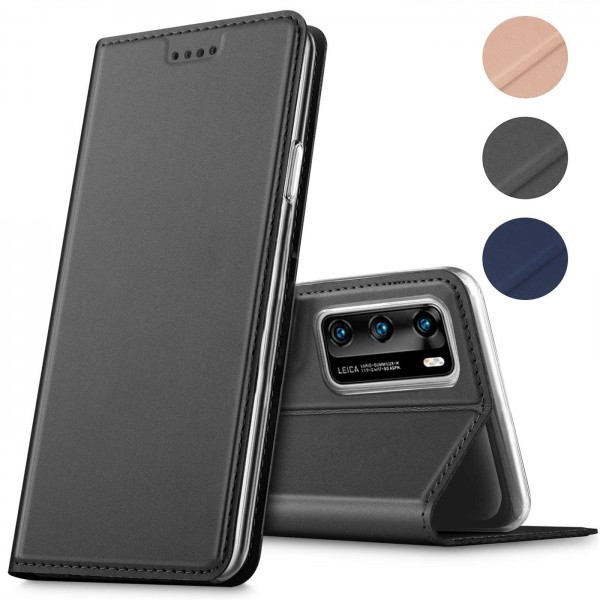 Safers Electro Flip für Huawei P40 Hülle Magnet Case Handy Tasche Klapphülle