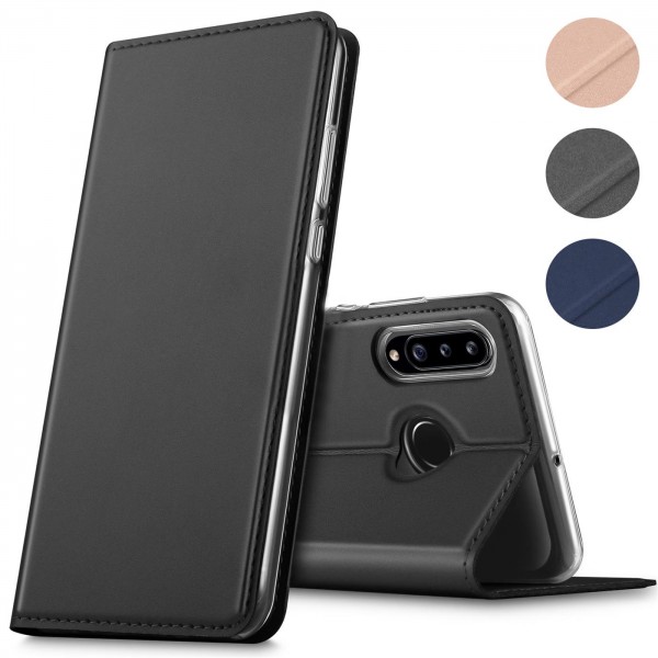 Safers Electro Flip für Samsung Galaxy A20s Hülle Magnet Case Handy Tasche Klapphülle