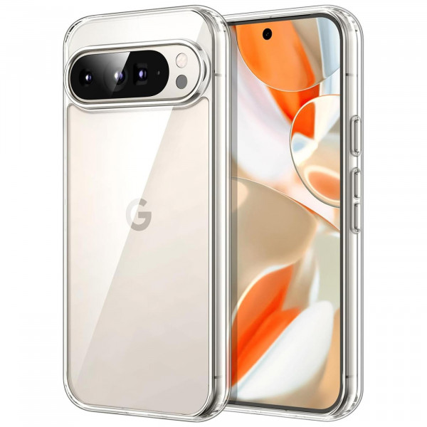 Safers Zero Case für Google Pixel 9 Pro Hülle Transparent Slim Cover Clear Schutzhülle