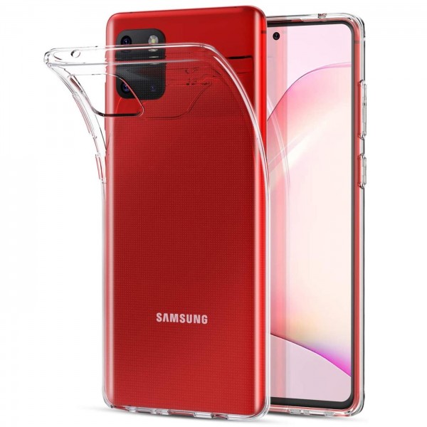 Safers Zero Case für Samsung Galaxy Note 10 Lite Hülle Transparent Slim Cover Clear Schutzhülle