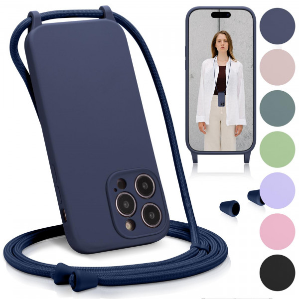 Safers Colour Connect für iPhone 13 Pro Max Hülle mit Band Case Handykette