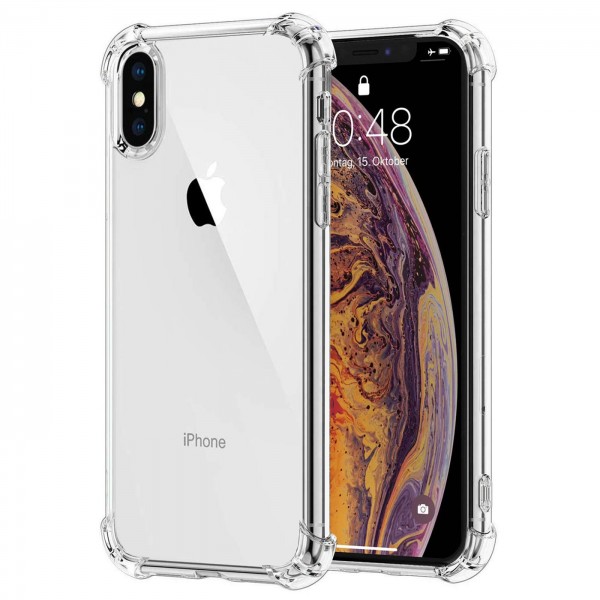 Safers Rugged TPU für Apple iPhone X XS Schutzhülle Anti Shock Handy Case Transparent Cover