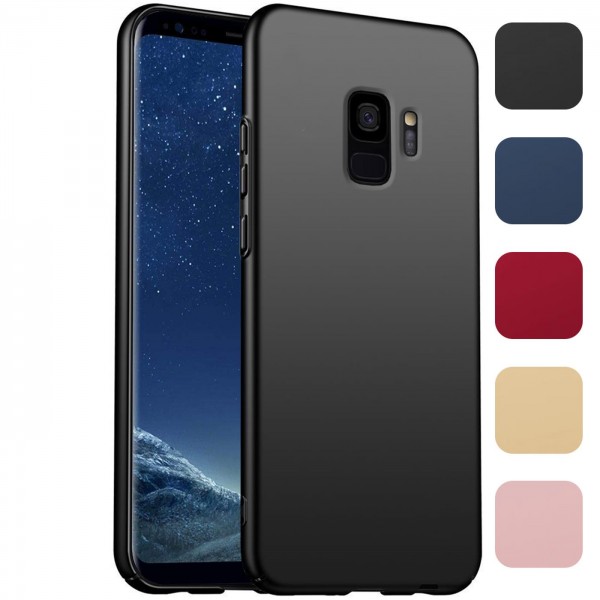 Safers Classic Plain für Samsung Galaxy S9 Hülle Slim Cover Matt Schutzhülle