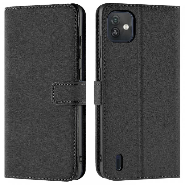 Safers Basic Wallet für Wiko Y82 Hülle Bookstyle Klapphülle Handy Schutz Tasche